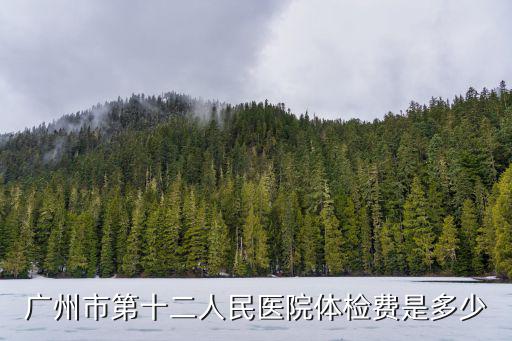 廣州市第十二人民醫院體檢費是多少