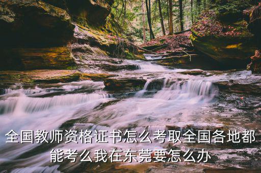報考教資地區(qū)沒有東莞，全國教師資格證書怎么考取全國各地都能考么我在東莞要怎么辦