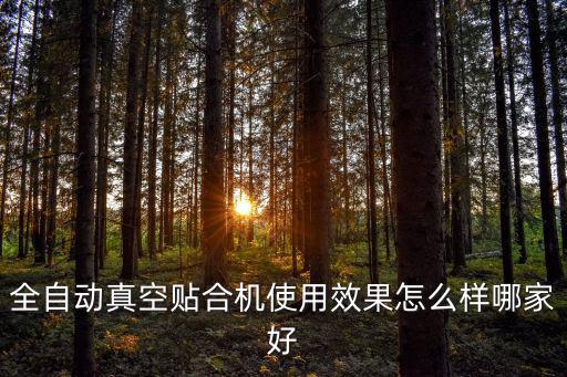 全自動真空貼合機(jī)使用效果怎么樣哪家好