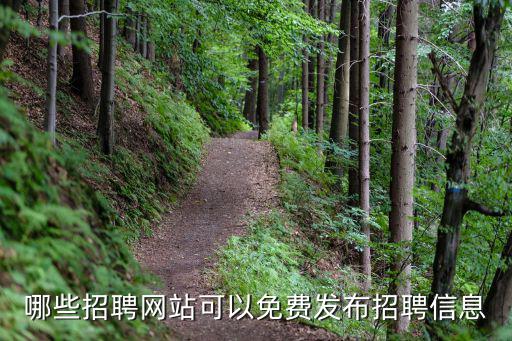 哪些招聘網(wǎng)站可以免費(fèi)發(fā)布招聘信息