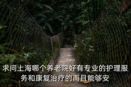 上海市養老院改為老年護理院，請問上海市靠長寧區老年康復護理類型的醫院