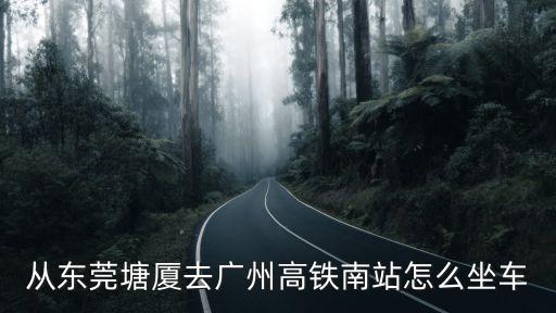 從東莞塘廈去廣州高鐵南站怎么坐車