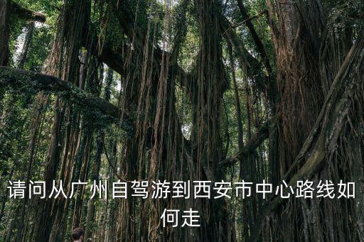 請問從廣州自駕游到西安市中心路線如何走
