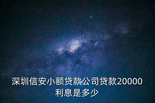 信安小額貸款公司 深圳電話，我的征信上面有深圳市信安小額貸款有限責(zé)任公司的審批記錄我自