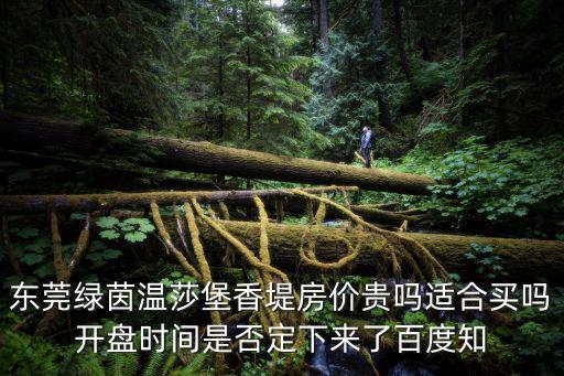 東莞綠茵溫莎堡香堤房價貴嗎適合買嗎開盤時間是否定下來了百度知