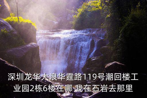 深圳龍華大浪華霆路119號潮回樓工業(yè)園2棟6樓在哪 我在石巖去那里