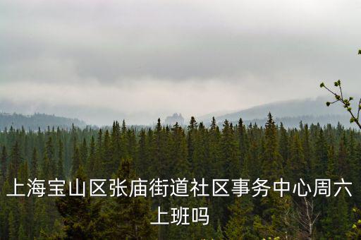 上海寶山區張廟街道社區事務中心周六上班嗎