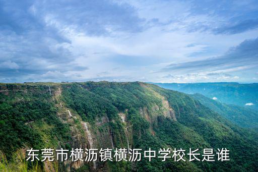 東莞市橫瀝鎮橫瀝中學校長是誰
