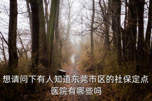 想請(qǐng)問(wèn)下有人知道東莞市區(qū)的社保定點(diǎn)醫(yī)院有哪些嗎