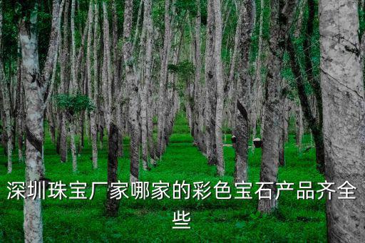 深圳珠寶廠家哪家的彩色寶石產(chǎn)品齊全些