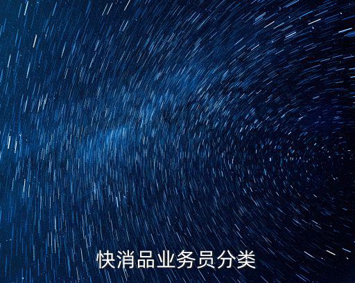 快消品業(yè)務(wù)員分類
