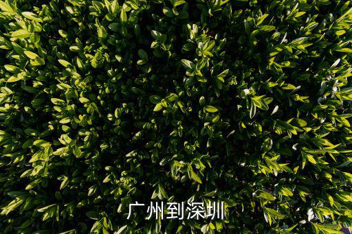 廣州到深圳