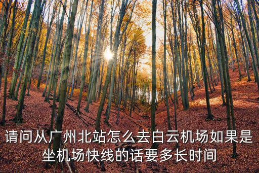 廣州北到廣州機場怎么走，從廣州北站到廣州白云國際機場可以做什么車大概多久最好是在火