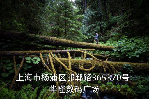 上海市楊浦區(qū)邯鄲路365370號(hào) 華隆數(shù)碼廣場(chǎng)