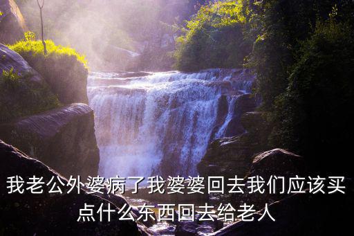 我老公外婆病了我婆婆回去我們應該買點什么東西回去給老人