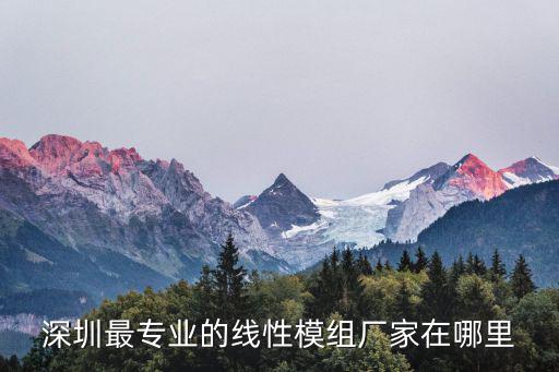 深圳模塊，深圳有多少家模組廠