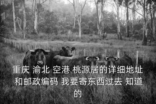 重慶 渝北 空港 桃源居的詳細(xì)地址 和郵政編碼 我要寄東西過去 知道的