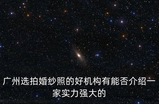 廣州選拍婚紗照的好機構(gòu)有能否介紹一家實力強大的