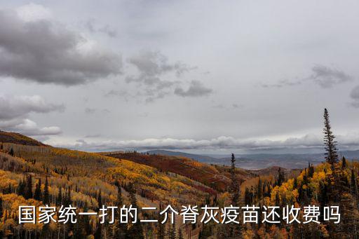 國家統(tǒng)一打的二介脊灰疫苗還收費(fèi)嗎