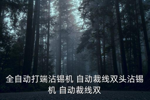 全自動打端沾錫機 自動裁線雙頭沾錫機 自動裁線雙