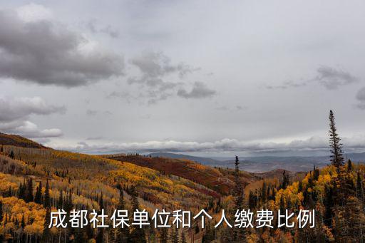 成都社保單位和個(gè)人繳費(fèi)比例
