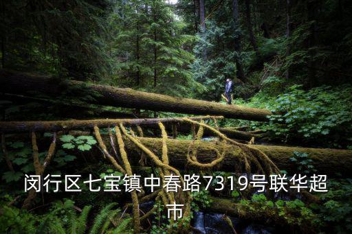 閔行區(qū)七寶鎮(zhèn)中春路7319號聯(lián)華超市