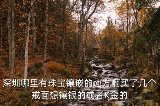深圳哪里有珠寶鑲嵌的地方啊買了幾個戒面想鑲銀的或者K金的
