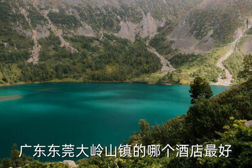 廣東東莞大嶺山鎮的哪個酒店最好