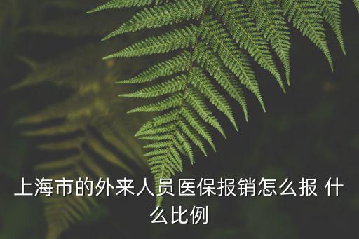 上海市的外來人員醫保報銷怎么報 什么比例