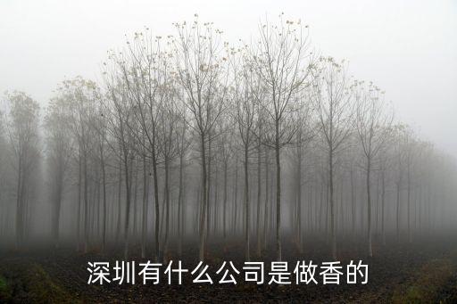 深圳有什么公司是做香的