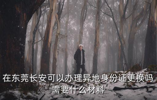 在東莞長(zhǎng)安可以辦理異地身份證更換嗎需要什么材料