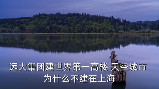 遠(yuǎn)大集團(tuán)建世界第一高樓 天空城市 為什么不建在上海