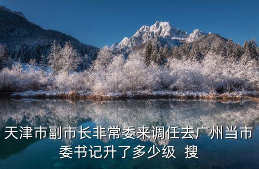 天津市副市長非常委來調(diào)任去廣州當(dāng)市委書記升了多少級  搜