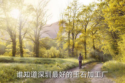 誰知道深圳最好的玉石加工廠