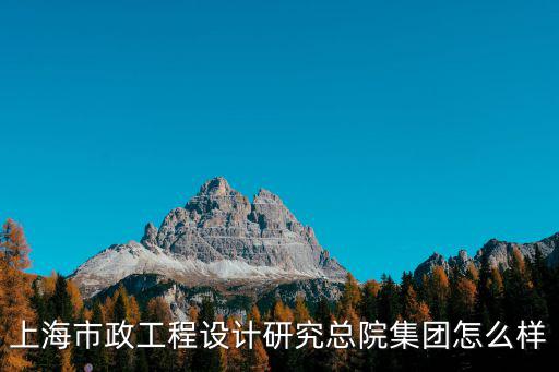 上海市政工程設計研究總院集團怎么樣