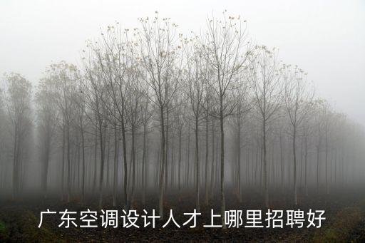 廣東空調設計人才上哪里招聘好