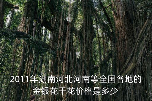 2011年湖南河北河南等全國(guó)各地的金銀花干花價(jià)格是多少