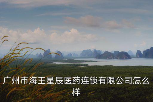 廣州市海王星辰醫藥連鎖有限公司怎么樣
