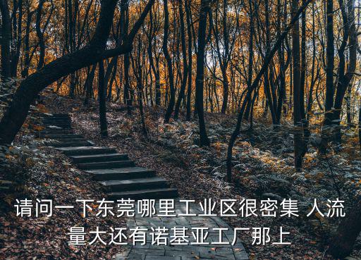 請問一下東莞哪里工業區很密集 人流量大還有諾基亞工廠那上