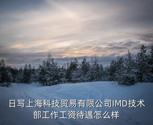 日寫上海科技貿(mào)易有限公司IMD技術(shù)部工作工資待遇怎么樣