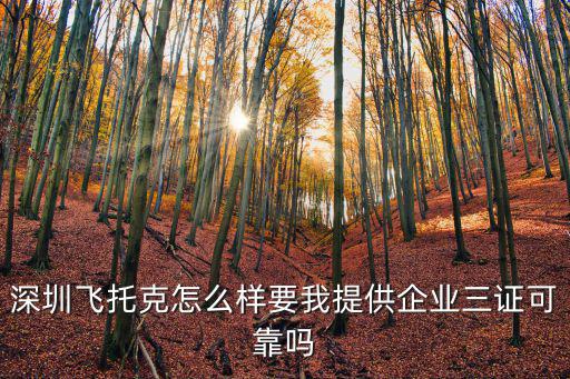 深圳飛托克怎么樣要我提供企業(yè)三證可靠嗎