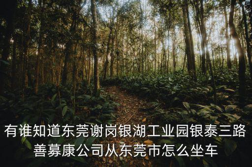 有誰(shuí)知道東莞謝崗銀湖工業(yè)園銀泰三路善募康公司從東莞市怎么坐車(chē)