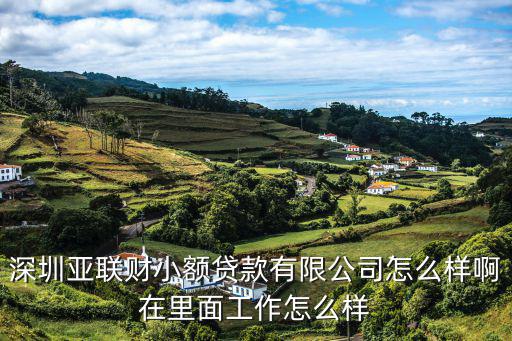 深圳亞聯(lián)財小額貸款有限公司怎么樣啊在里面工作怎么樣