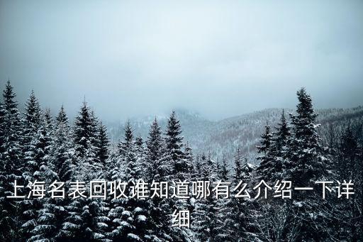 上海名表回收誰知道哪有么介紹一下詳細