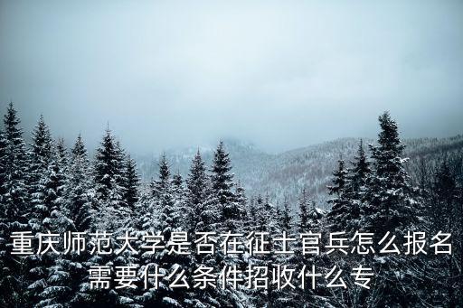 重慶師范大學是否在征士官兵怎么報名需要什么條件招收什么專