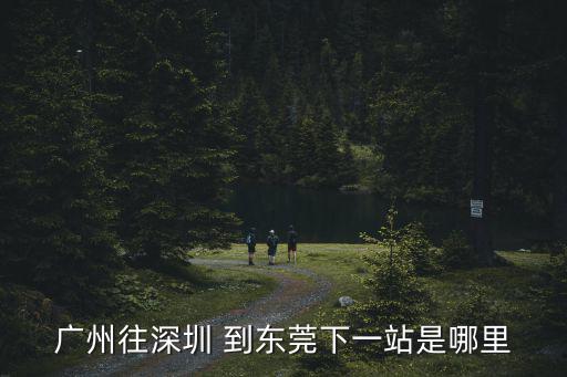 廣州往深圳 到東莞下一站是哪里