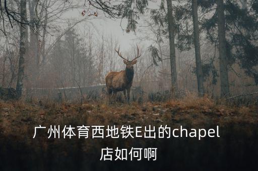 廣州體育西地鐵E出的chapel 店如何啊