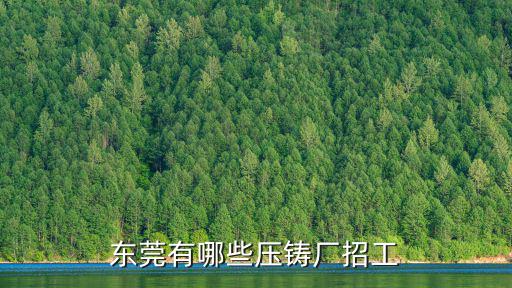 東莞有哪些壓鑄廠招工