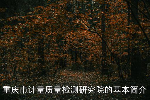 重慶市計量質量檢測研究院的基本簡介