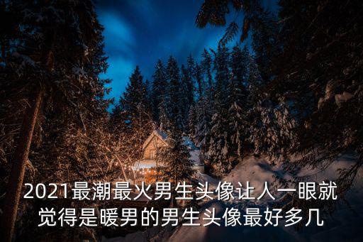 2021最潮最火男生頭像讓人一眼就覺得是暖男的男生頭像最好多幾